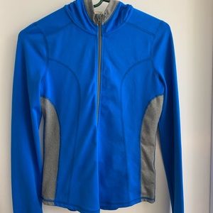 Hollister Blue/Grey Zip Up Workout Hoodie